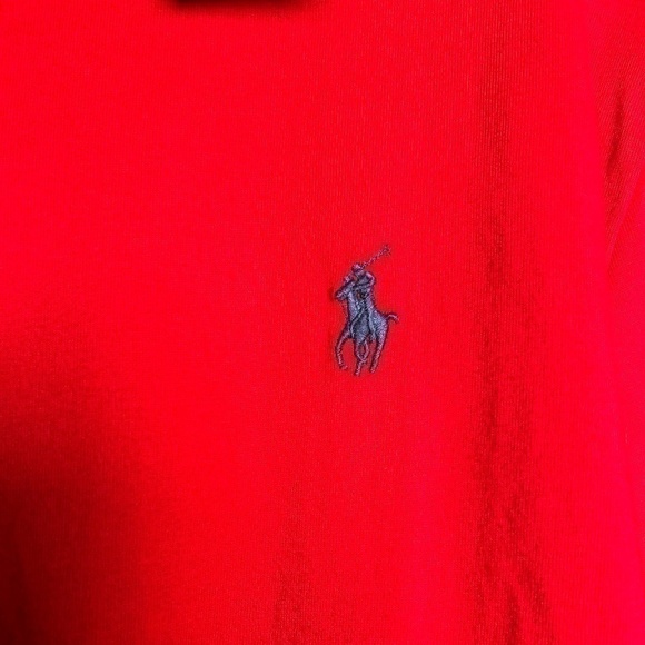 Polo Ralph Lauren Men’s Classic Fit Red Long-Sleeve Shirt Size Large - Picture 3 of 4